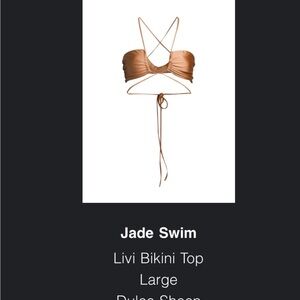 Jade Swim Livi Bikini Top in Dulce sheen